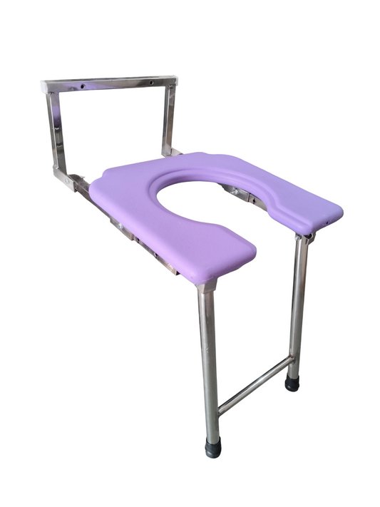 SS Wall Mounted Commode Stool